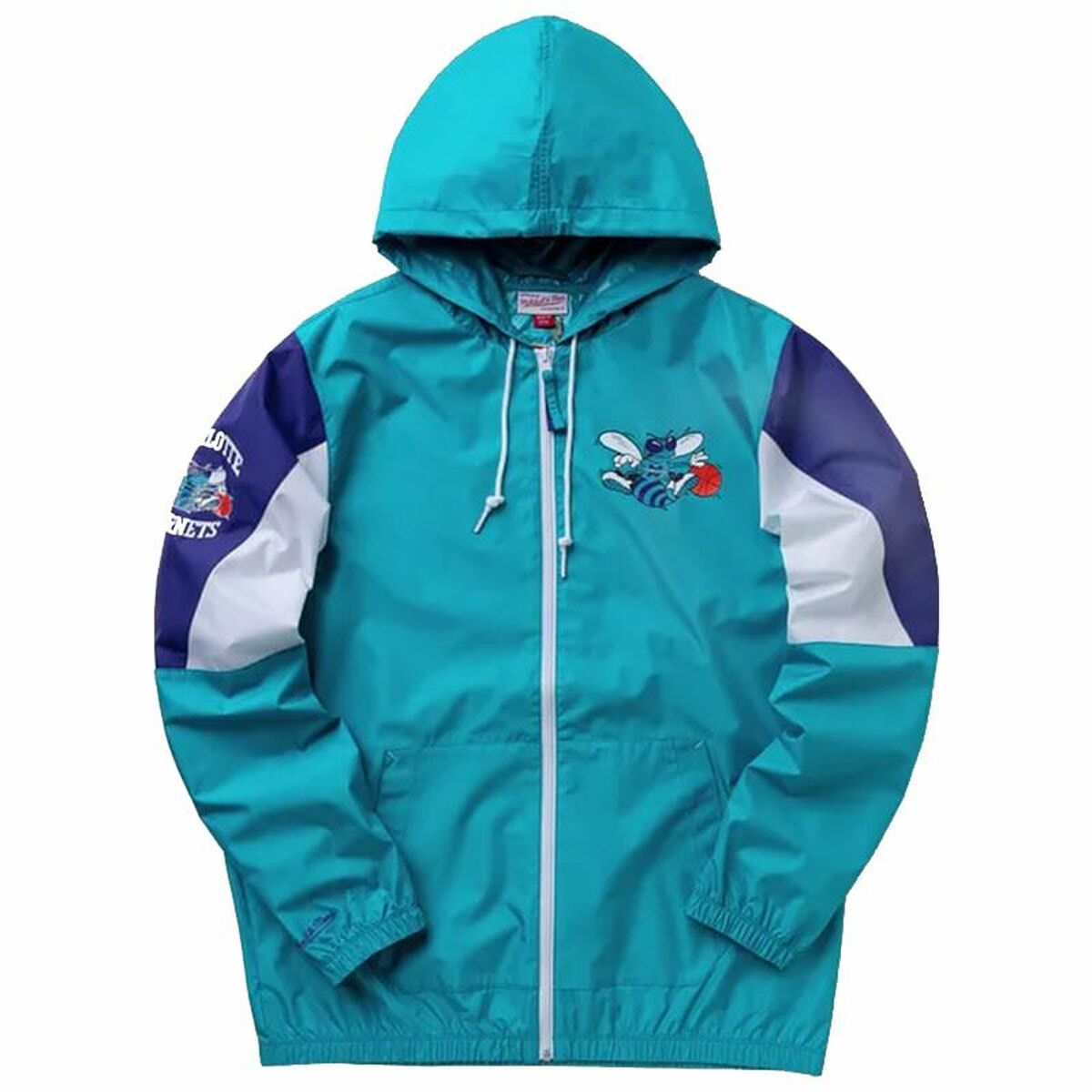 Men's Sports Jacket Mitchell & Ness Charlotte Hornets Basketball Blue