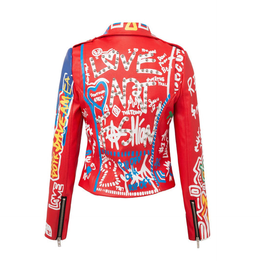 Phashion Love Slim Graffiti Ryder Jacket