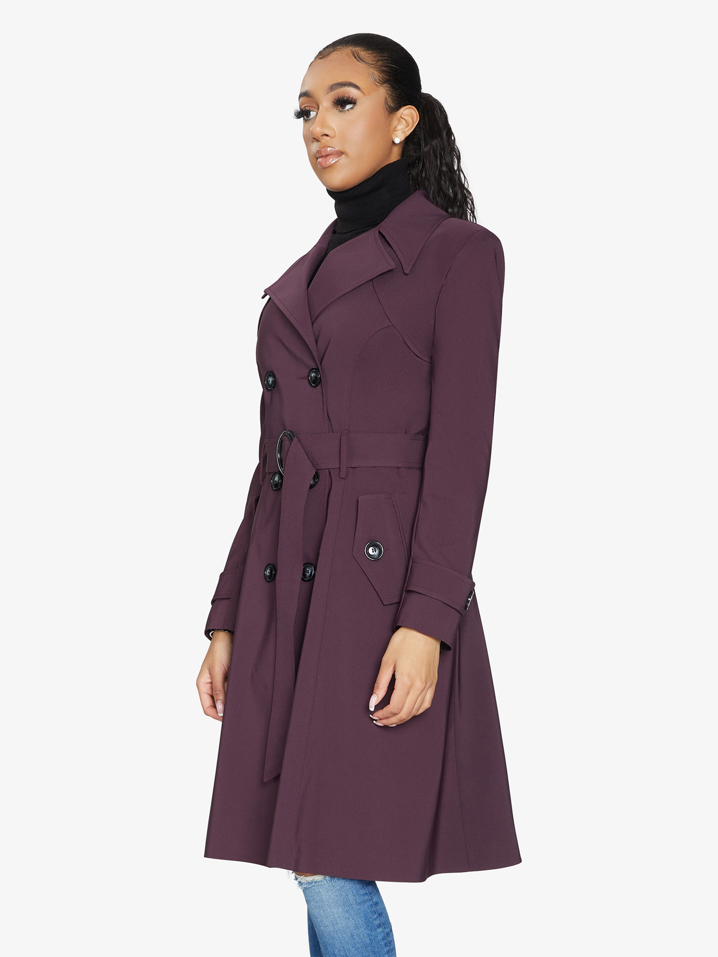 Spring/Summer Double Breasted Trench Mac Coat (1201-SP)