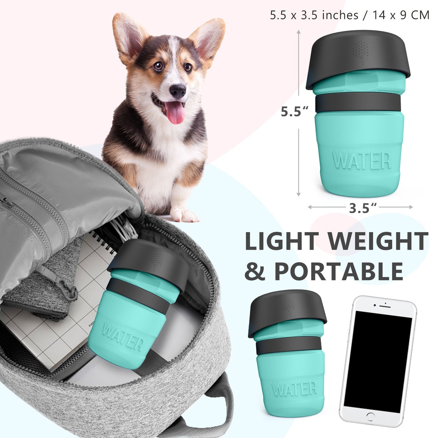 Pet Outdoor Foldable Bottle Dog Travel Water Bottle