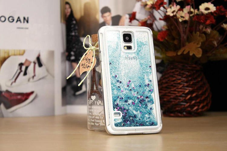 Turquoise Quicksand Case For Samsung