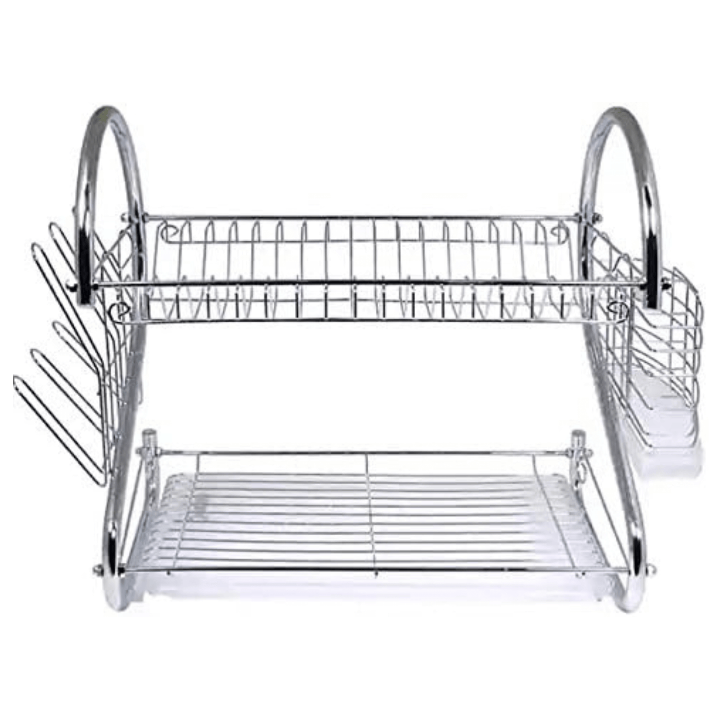 Better Chef 16" 2-Level Chrome-Plated S-Shaped Dish Rack