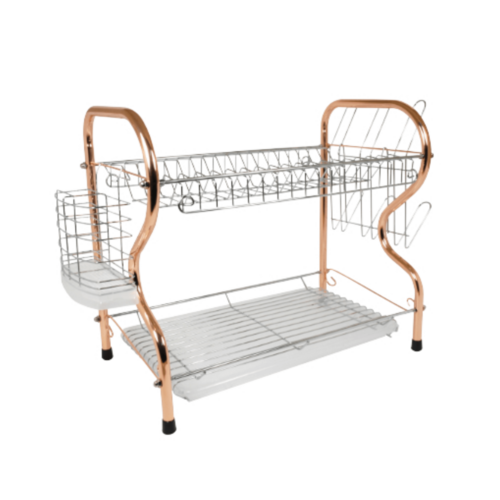 Better Chef 22" 2-Level Chrome-Plated R-Shaped Dish Rack