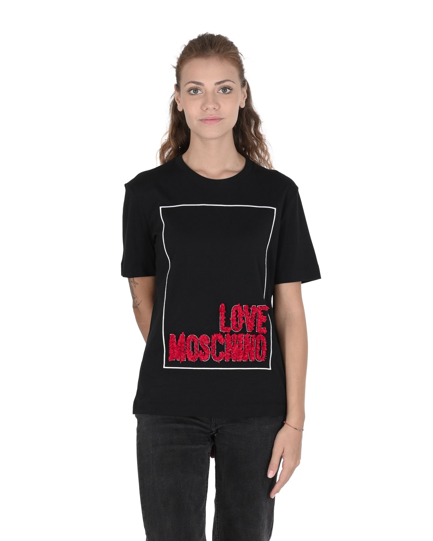 Love Moschino Womens T-Shirt W 4 H06 14 M 3517 C74 BLACK