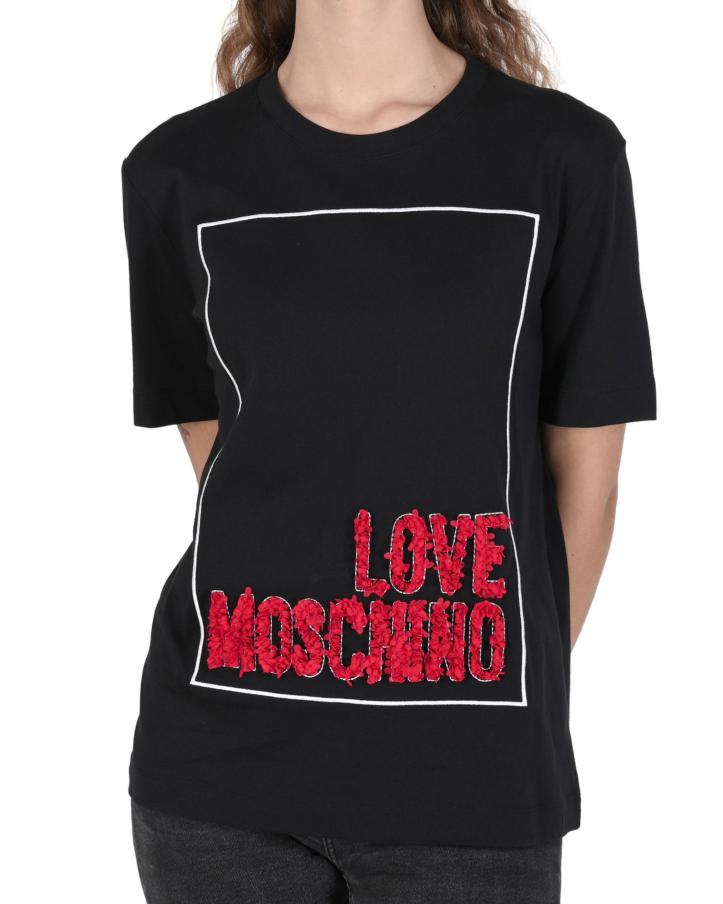 Love Moschino Womens T-Shirt W 4 H06 14 M 3517 C74 BLACK