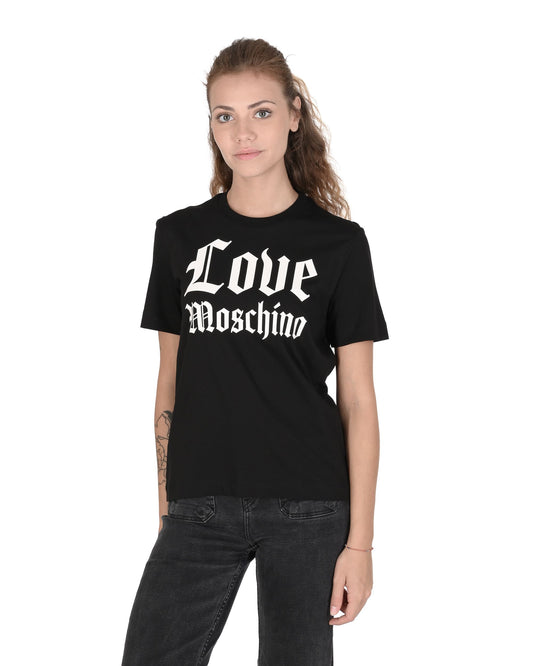 Love Moschino Womens T-Shirt W 4 H06 33 M 3876 C74 BLACK