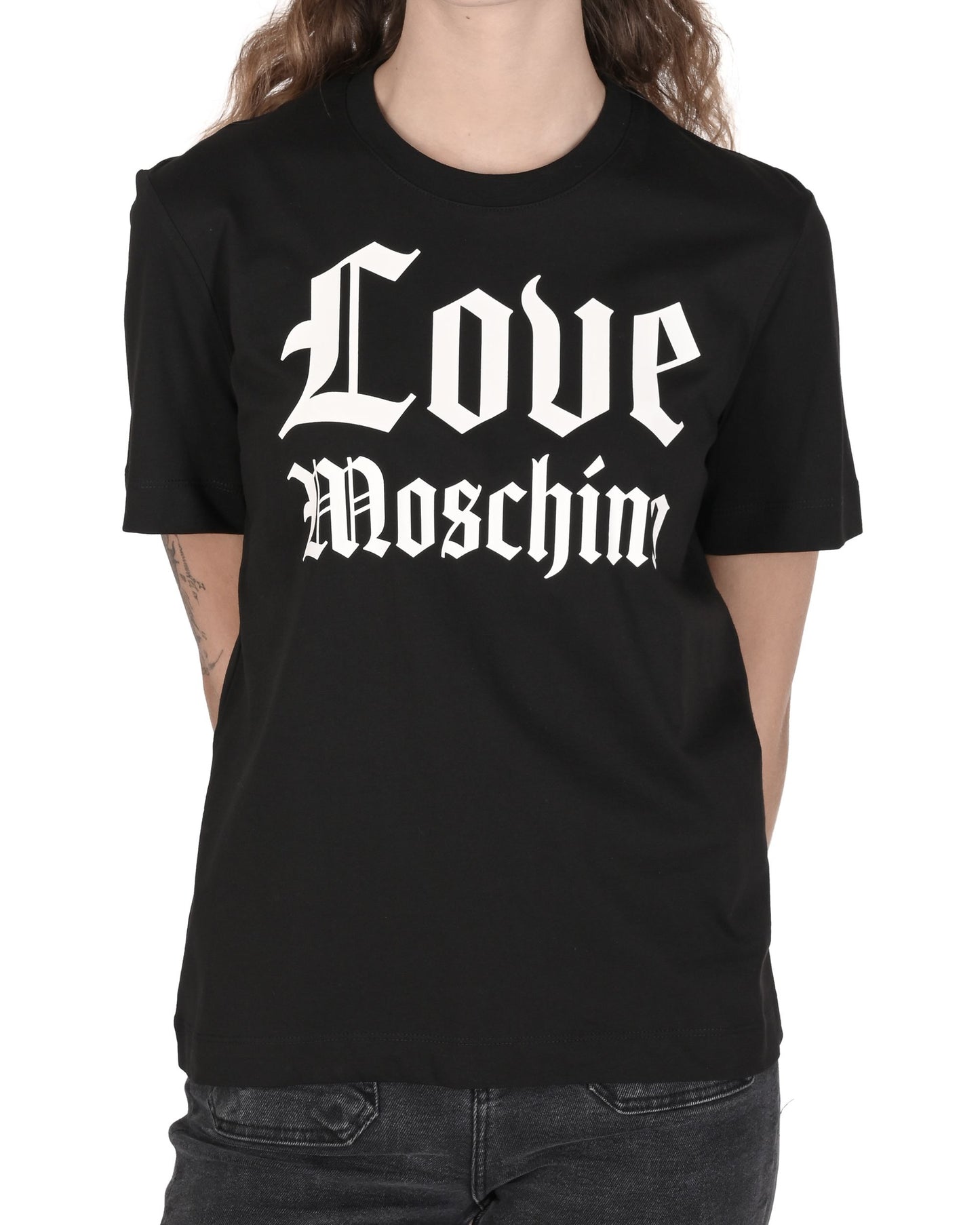 Love Moschino Womens T-Shirt W 4 H06 33 M 3876 C74 BLACK