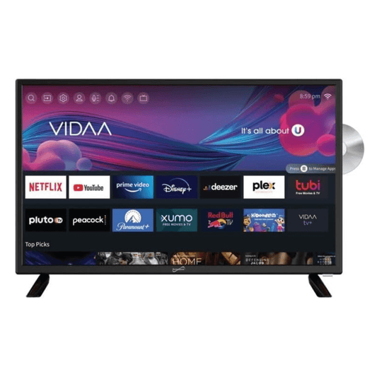 Supersonic Smart 24-inch VDAA DLED AC/DC Television with DVD Player &