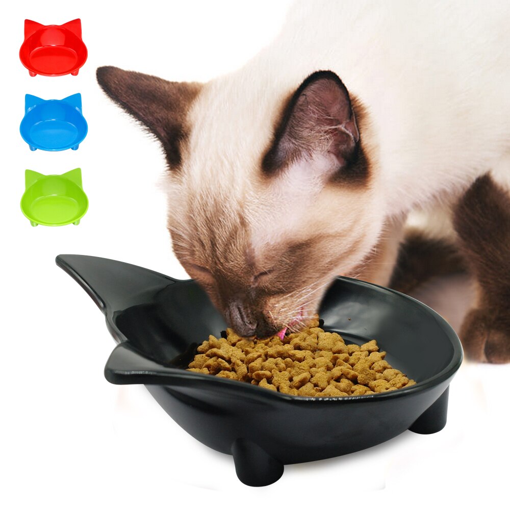 Cat Dog Feeding Bowl Cat Puppy Food Dish Container