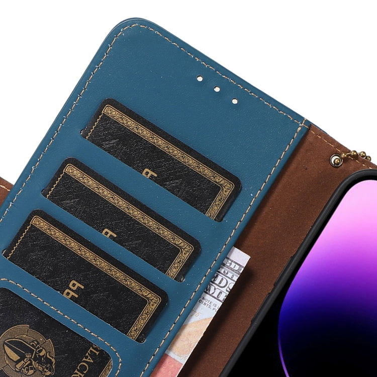 For Samsung Galaxy S24 5G Genuine Leather Magnetic RFID Leather Phone