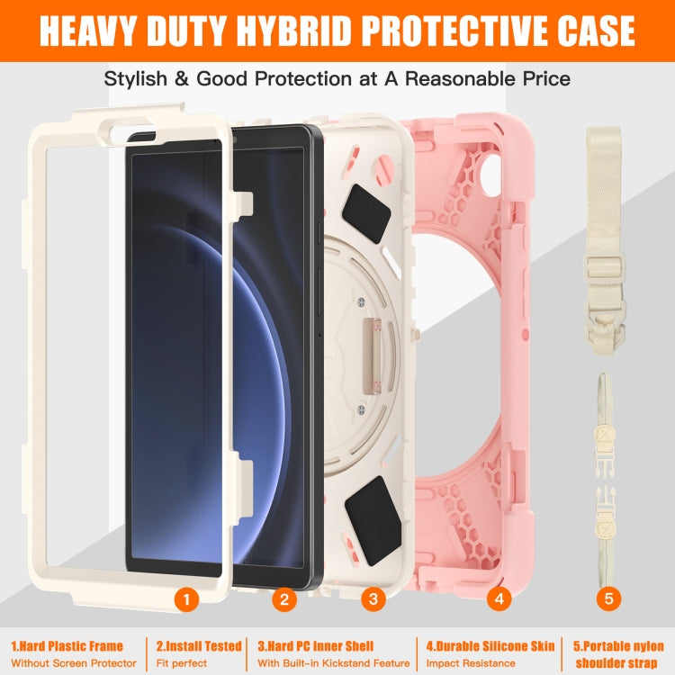 For Samsung Galaxy Tab A9+ Rotary Handle Grab TPU + PC Tablet