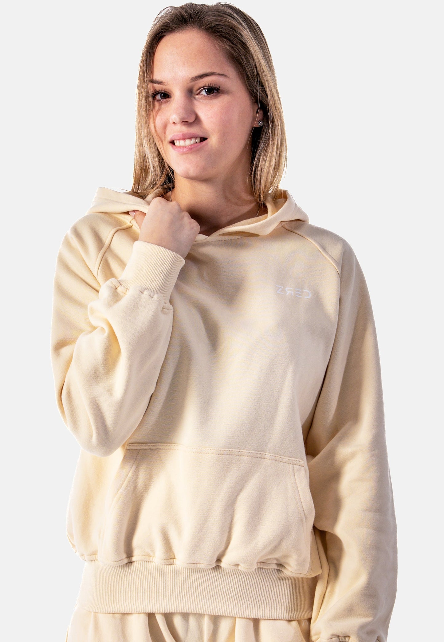 Hoodie Static - yellow - Damen