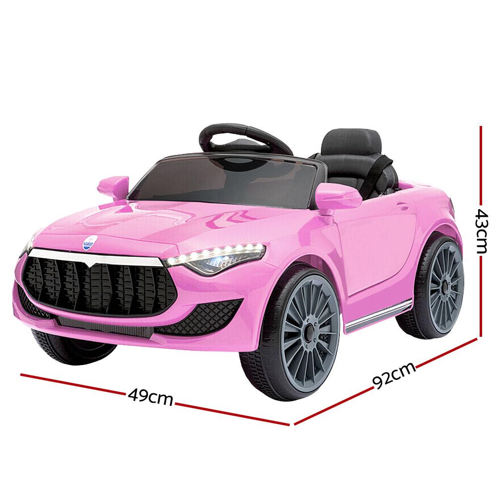 Rigo Kids Ride On Car Battery Electric Toy Remote Control Pink Cars