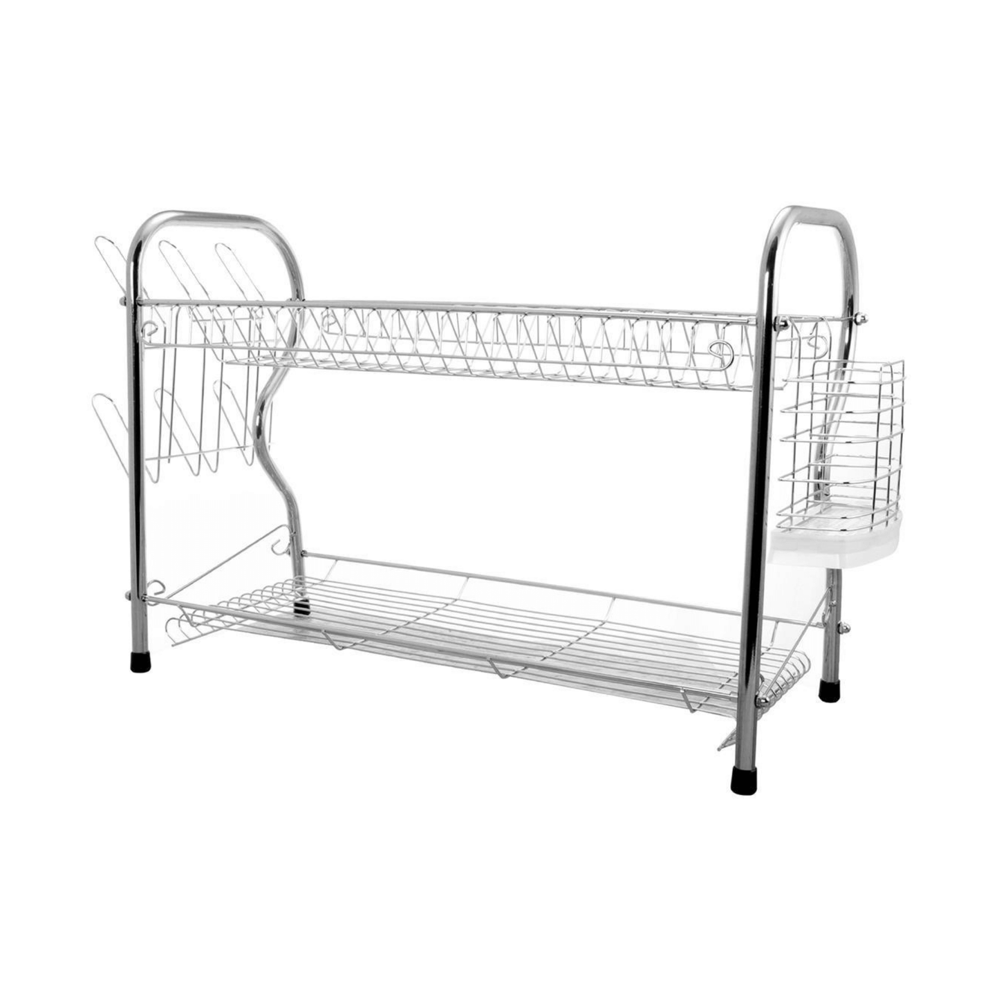 Better Chef 22" 2-Level Chrome-Plated R-Shaped Dish Rack