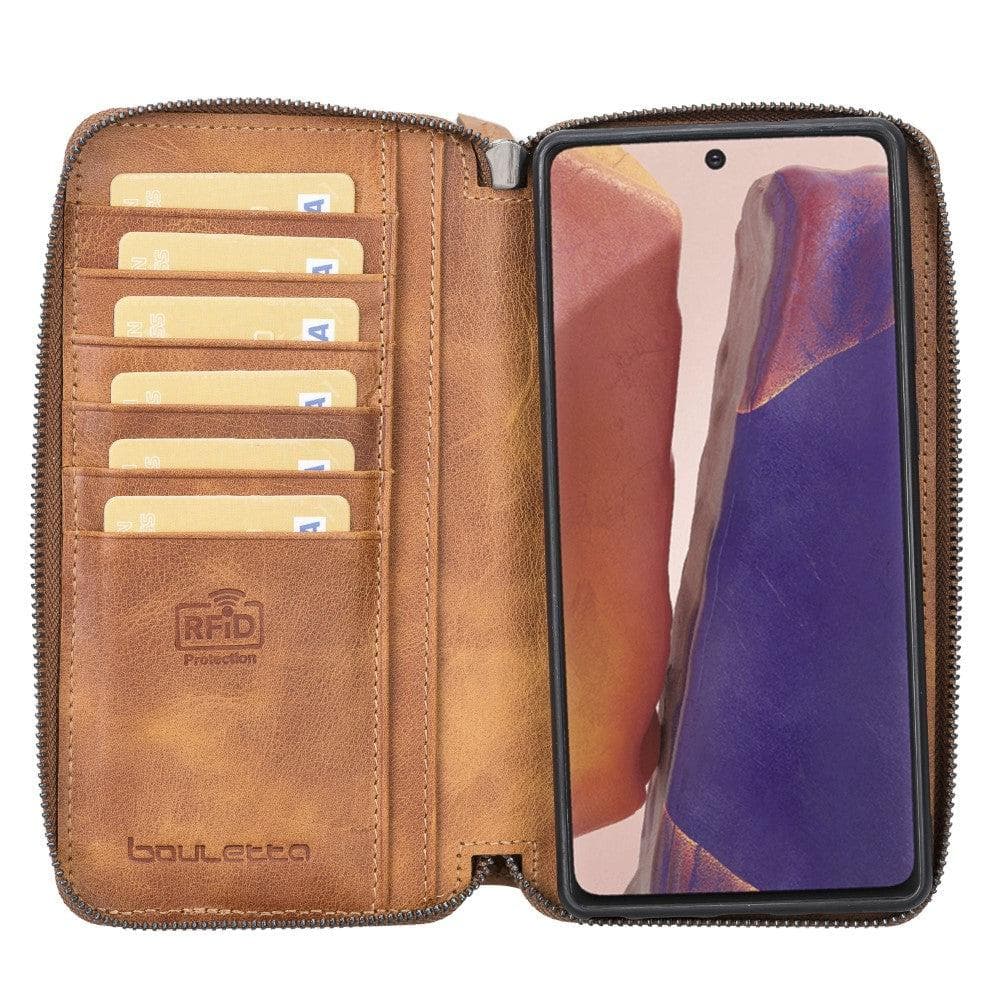 Samsung Galaxy Note 20 Series Leather Pouch Magnetic Wallet Case