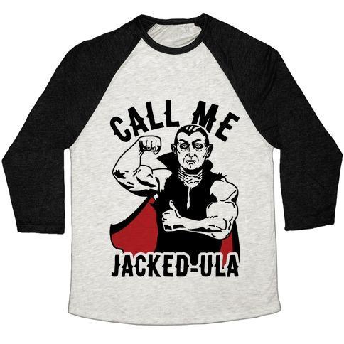 CALL ME JACKED-ULA UNISEX TRI-BLEND BASEBALL TEE