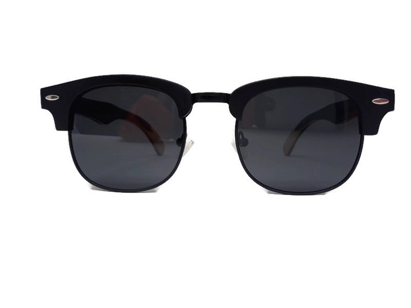 Skateboard Multi-Layer Club Sunglasses, Black Polarized Lenses