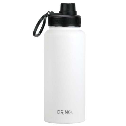 DRINCO® 32oz Stainless Steel Water Bottle - Artic White