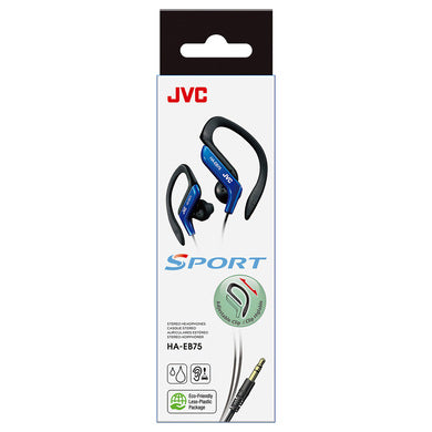 JVC HAEB75AN Sports Earphones with Adjustable Clip - Blue