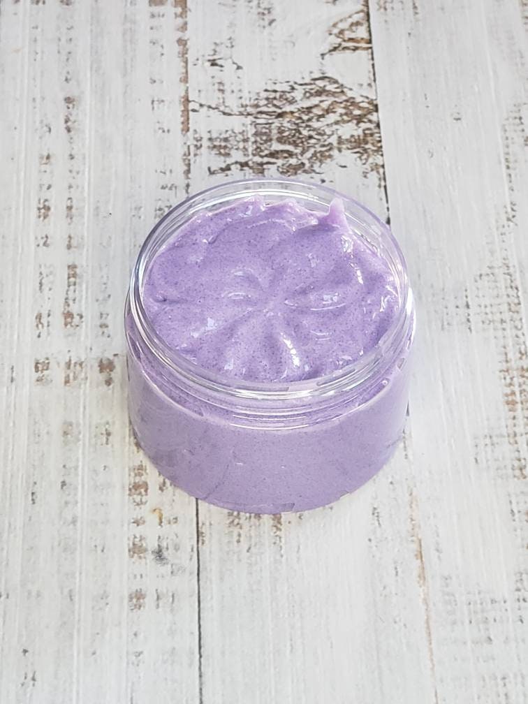 Black Amethyst Whipped Soap with Exfoliant