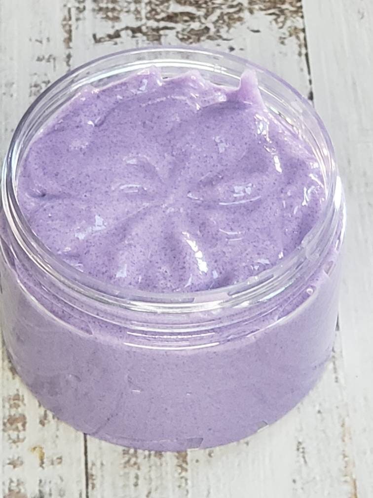 Black Amethyst Whipped Soap with Exfoliant