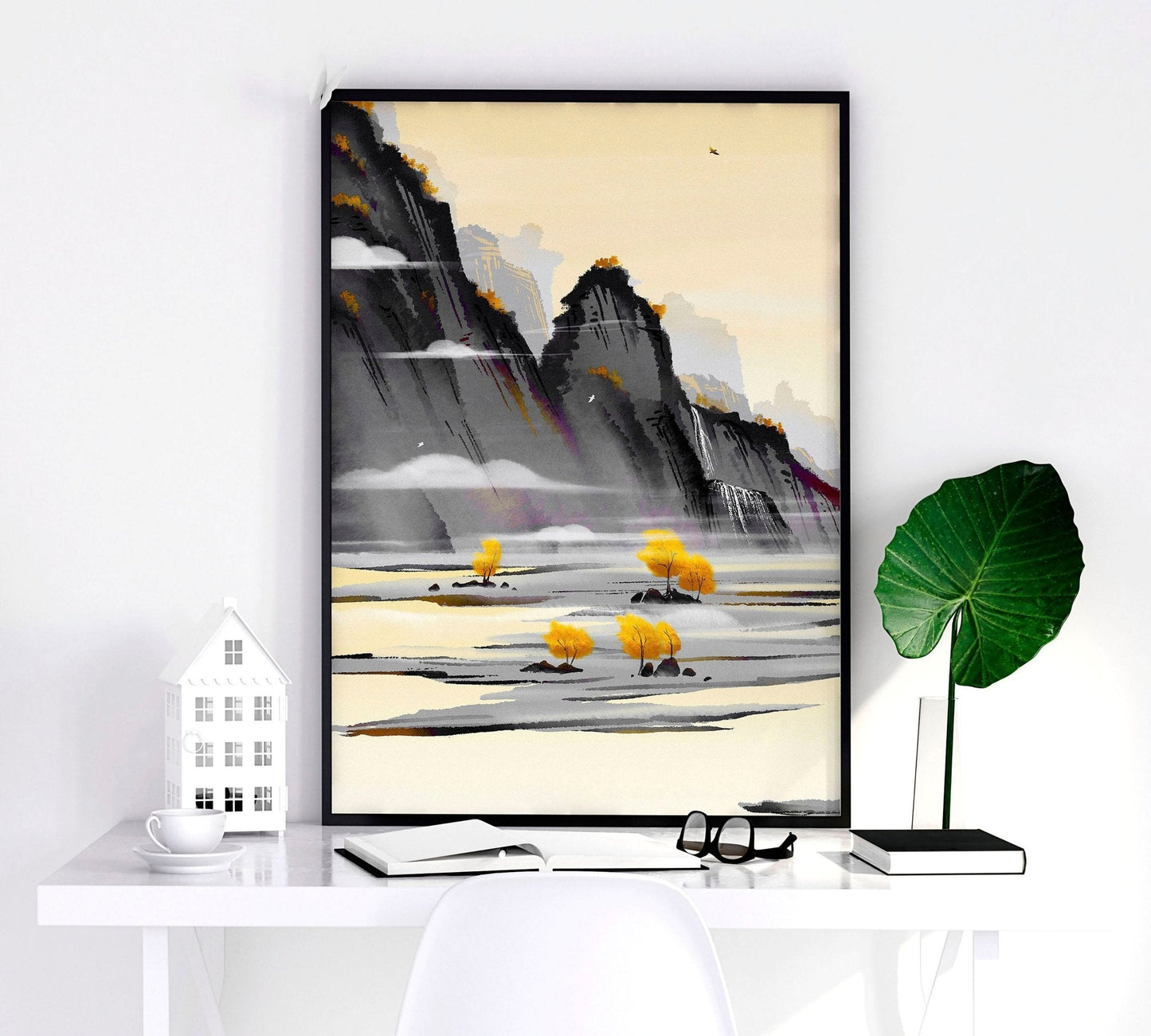 Japanese Landscape Artwork | set of 3 wall art prints