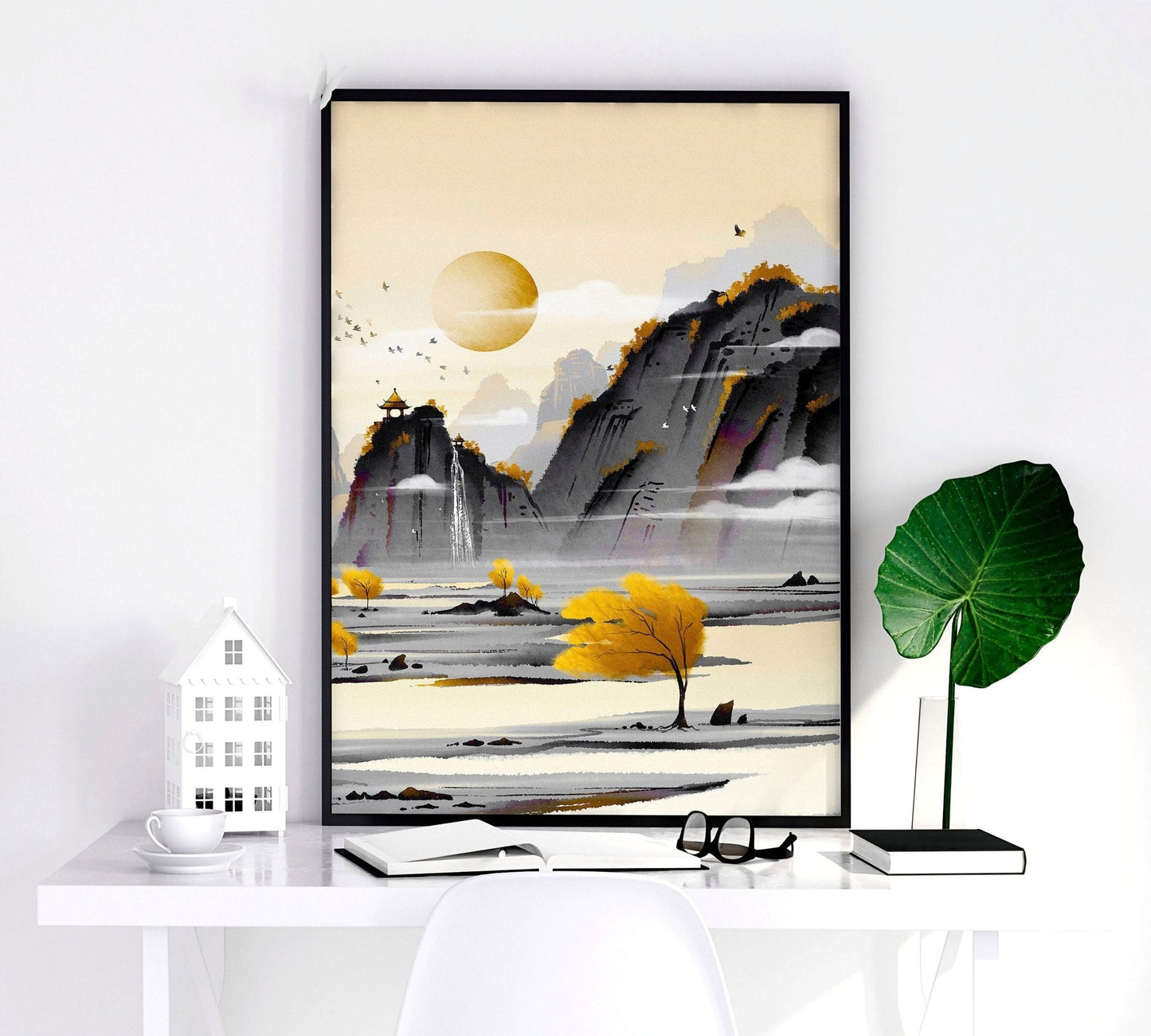 Japanese Landscape Artwork | set of 3 wall art prints