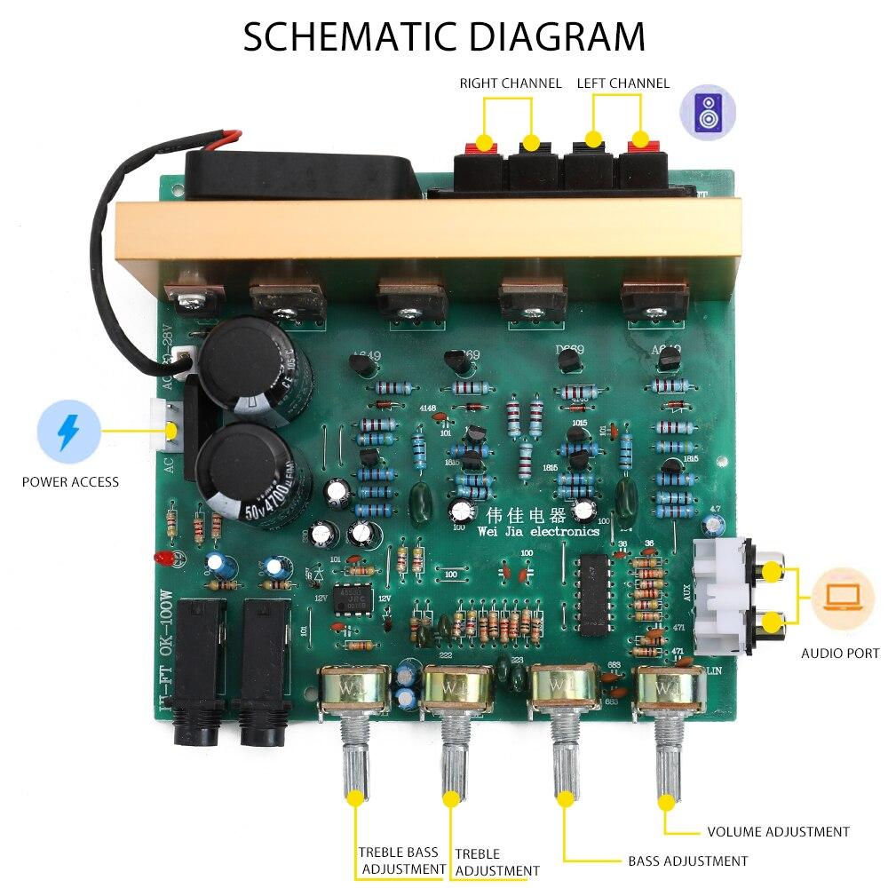 DX-2.1 Large Power Audio Amplifier Board Channel High Power Subwoofer