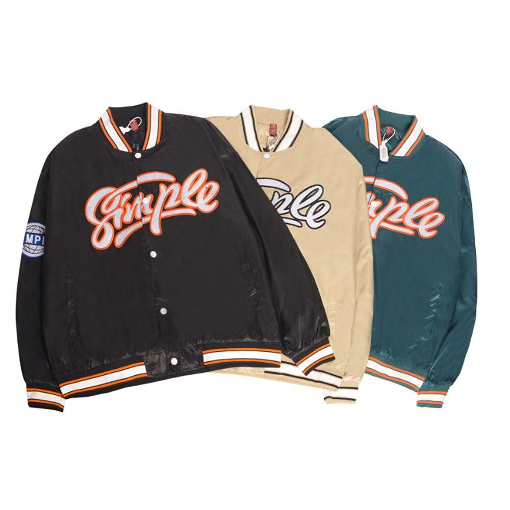 Baseball Jacket Men Letter Embroidery Patch Bomber Coats Autumn