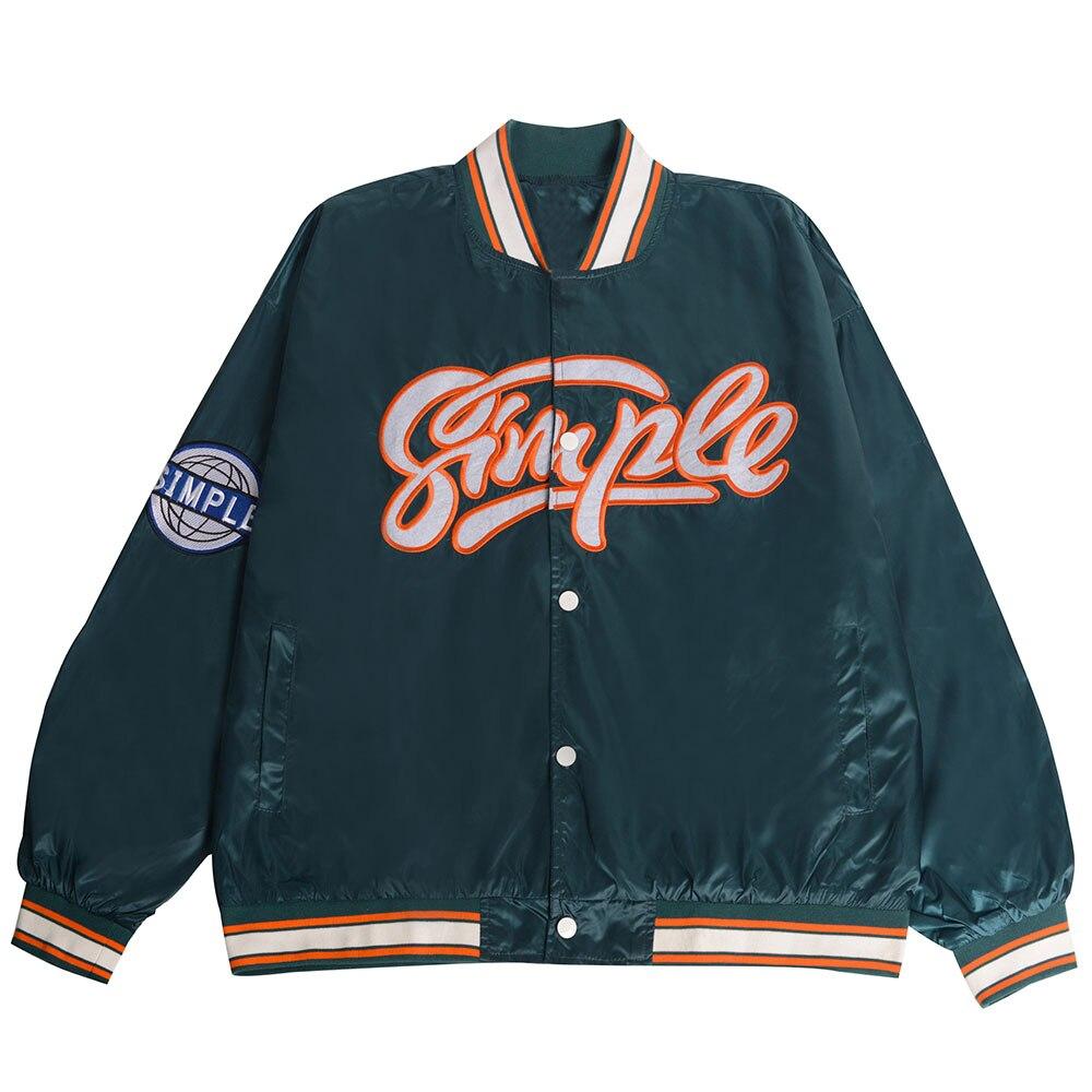 Baseball Jacket Men Letter Embroidery Patch Bomber Coats Autumn